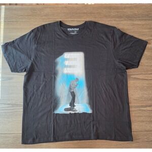 Eminem Graphic T-Shirt Black Cotton Hip Hop Rap Tee 3XL Licensed Rock Off
